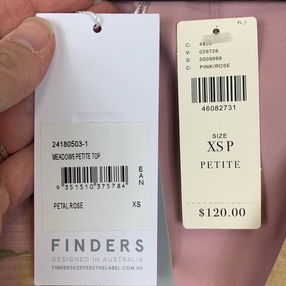 NWT Finders Keepers x Anthropologie petal rose meadows top sz xsp - Picture 4 of 7